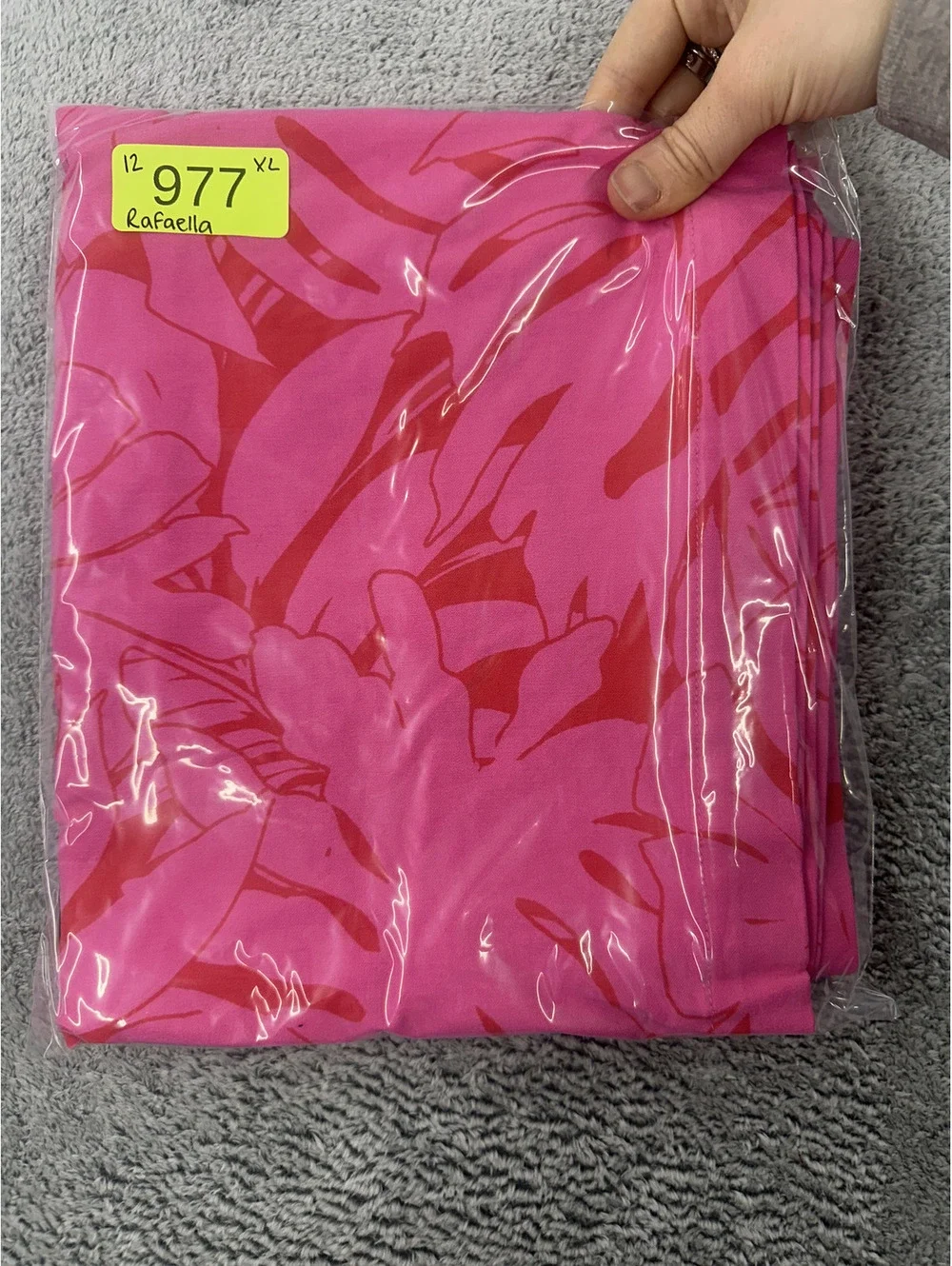 Rafaella Tropical Pink Red Leaf Print Skort Resortwear Summer Casual